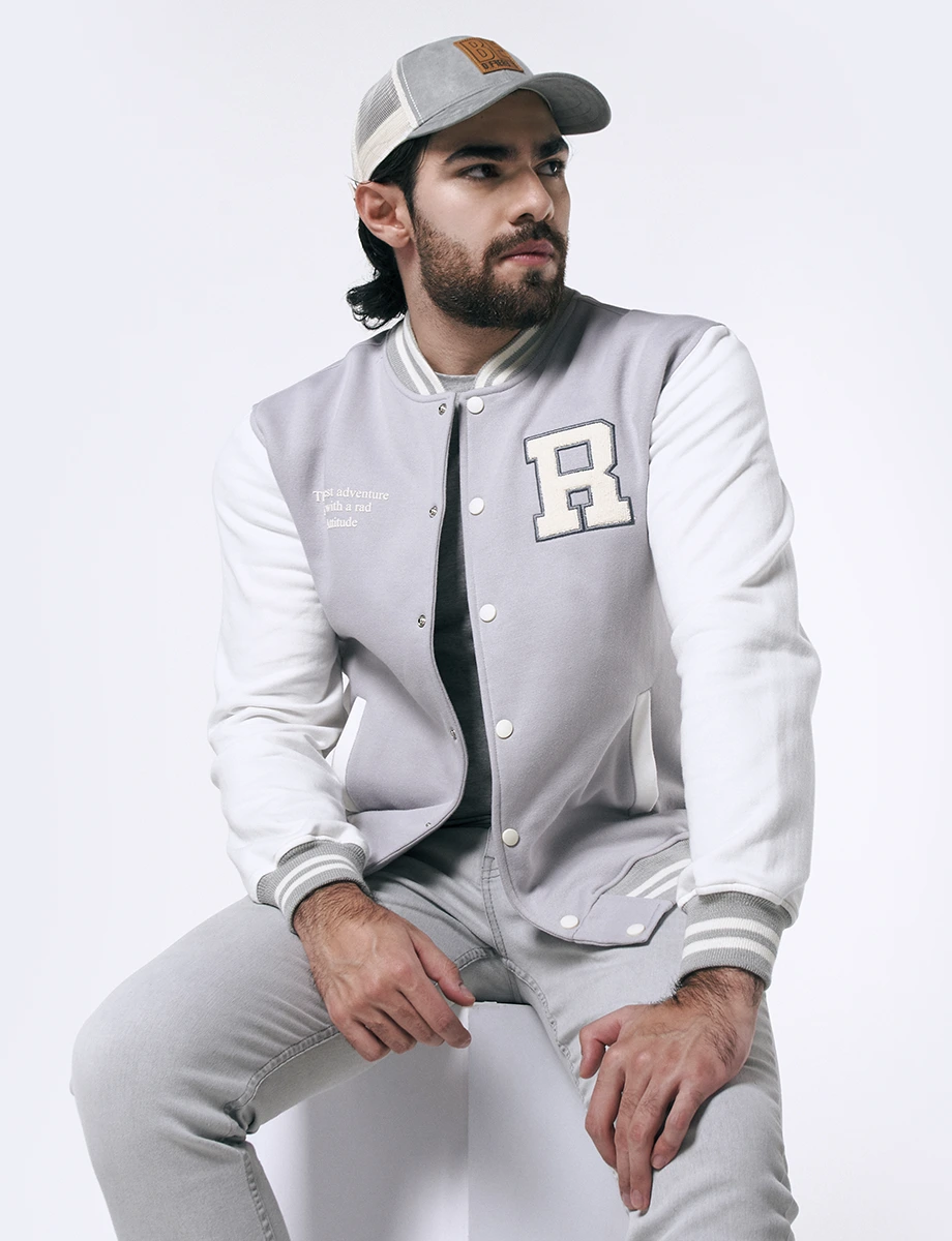 Chaqueta Bomber Combinada