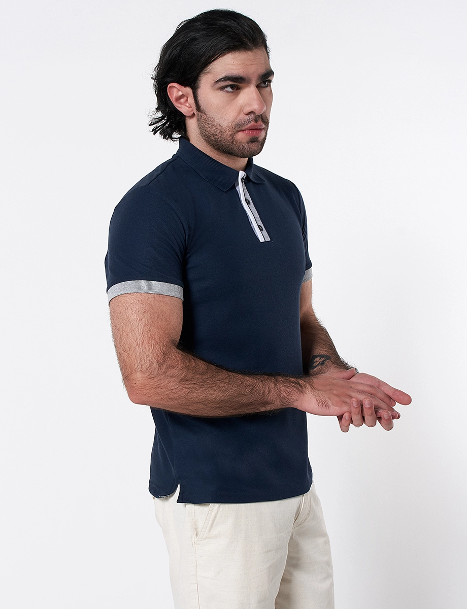 Camiseta Polo Azul Marino