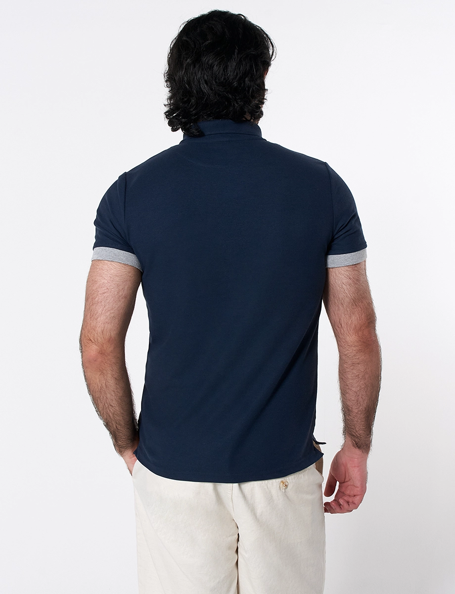 Camiseta Polo Azul Marino