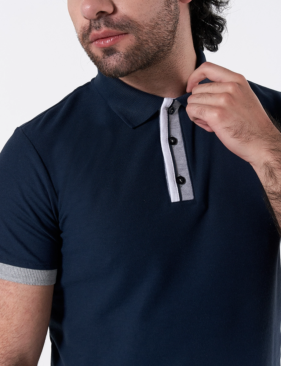 Camiseta Polo Azul Marino
