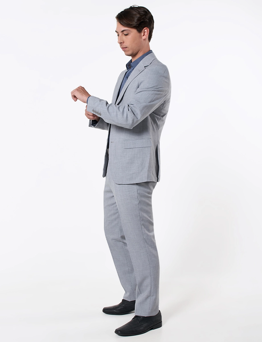 Terno Slim 2 Piezas Gris Hombre – Elegancia moderna y ajustada