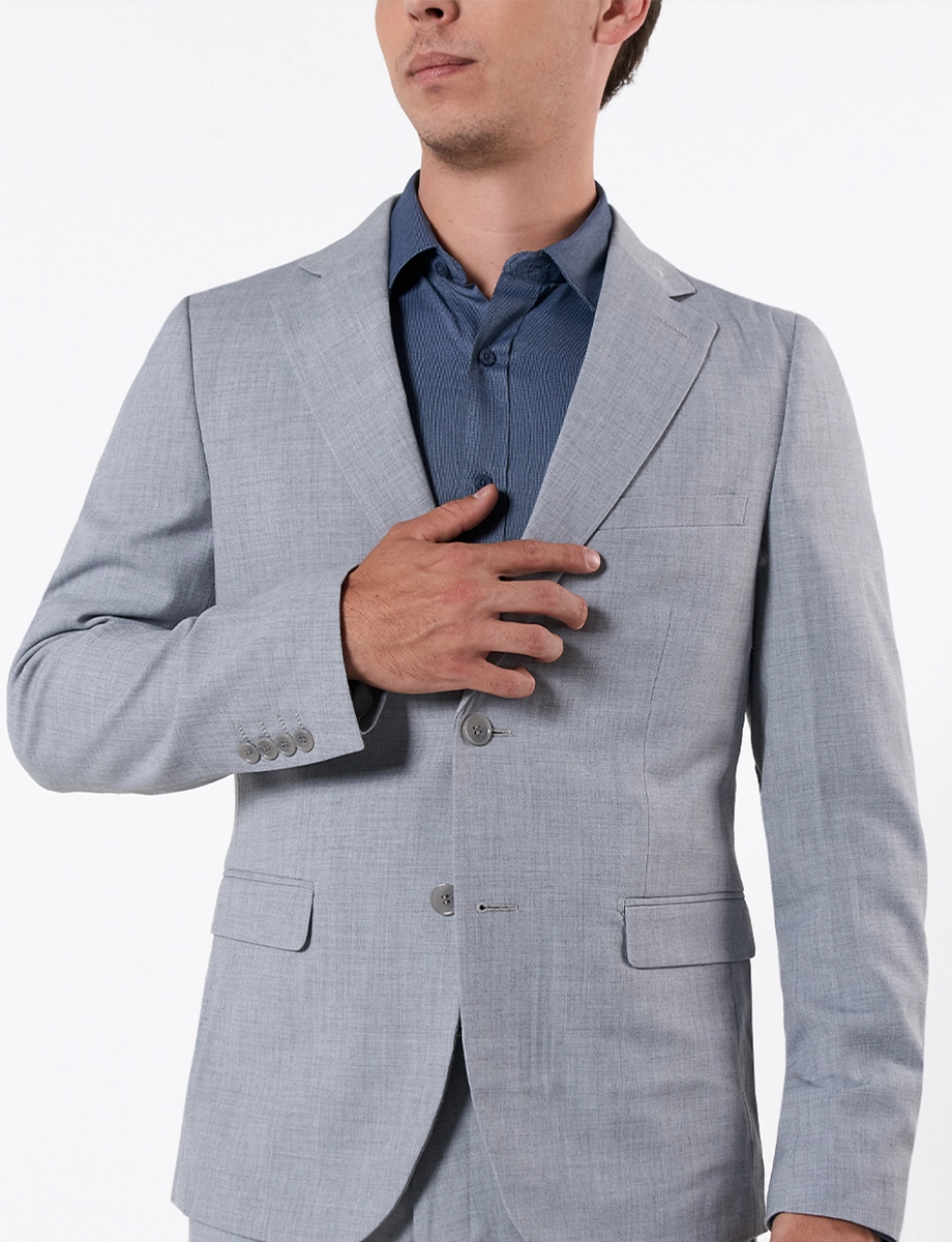 Terno Slim 2 Piezas Gris Hombre – Elegancia moderna y ajustada
