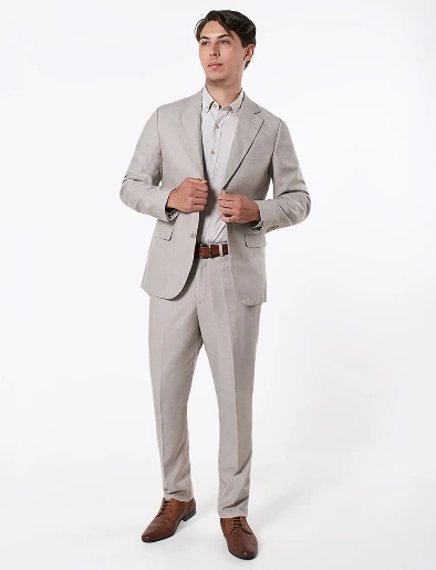 Terno Slim 2 Piezas Habano