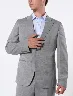 Terno 2 Piezas Gris Medio Hombre – Estilo formal y ajustado