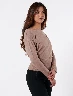 Sweater Off Shoulder Camel