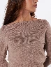 Sweater Off Shoulder Camel