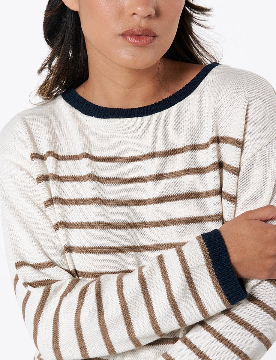 Sweater Rayas Habano