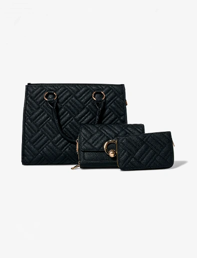 Set x3 Cartera Negra