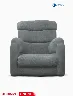 Sofá Reclinable Zeus Massage Astra Gris | Chaide