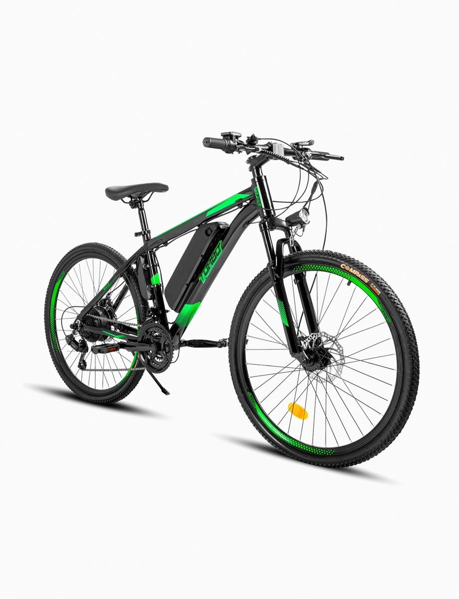 Bicicleta Eléctrica Montañera Negro/Verde | Turbo