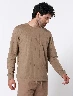 Buzo Textura Beige Hombre – Abrigo cómodo para clima fresco