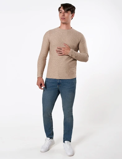 Pantalón Slim Azul Medio