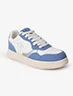 Zapato Caña Baja con Cordones Blanco/Azul Jean Mujer – Estilo casual con combinación moderna