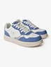 Zapato Caña Baja con Cordones Blanco/Azul Jean Mujer – Estilo casual con combinación moderna
