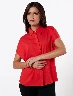 Blusa Camisera Rojo Mujer - Con Color Vibrante Y Corte Clásico