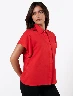 Blusa Camisera Rojo Mujer - Con Color Vibrante Y Corte Clásico