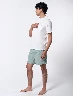 Pijama Camiseta Blanca + Short Verde Hombre – Descanso fresco y ligero