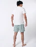Pijama Camiseta Blanca + Short Verde Hombre – Descanso fresco y ligero