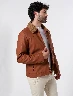 Chaqueta Cuello Borrego Unicolor Hombre – Abrigo cálido y con estilo