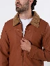 Chaqueta Cuello Borrego Unicolor Hombre – Abrigo cálido y con estilo