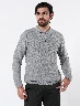 Sweater con Textura Gris