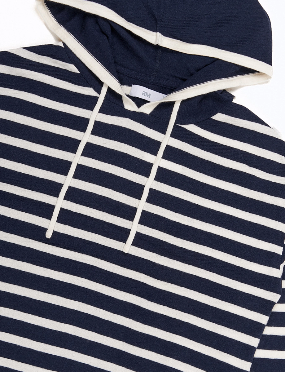 Sweater a Rayas con Capucha