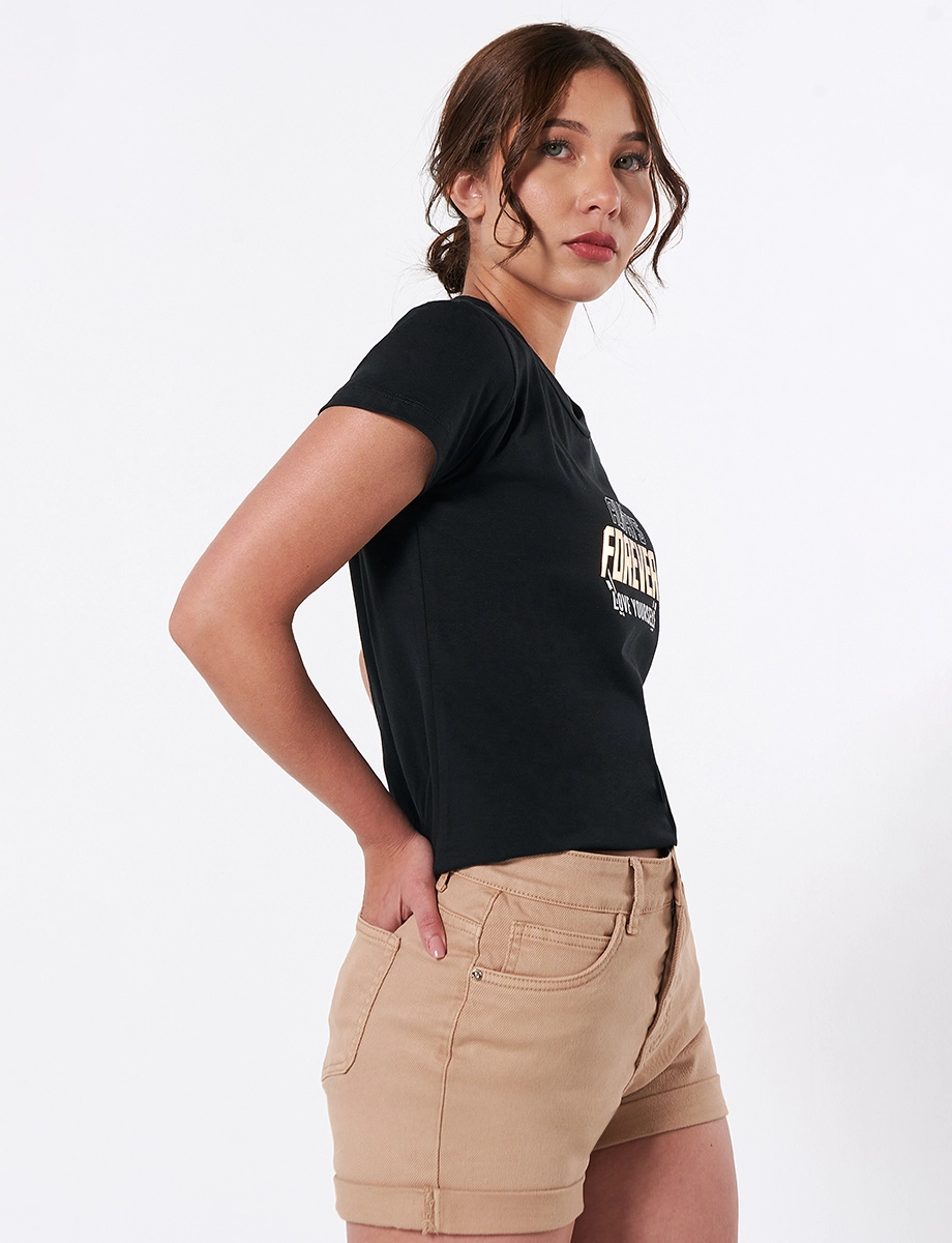 Camiseta Always Forever Negro