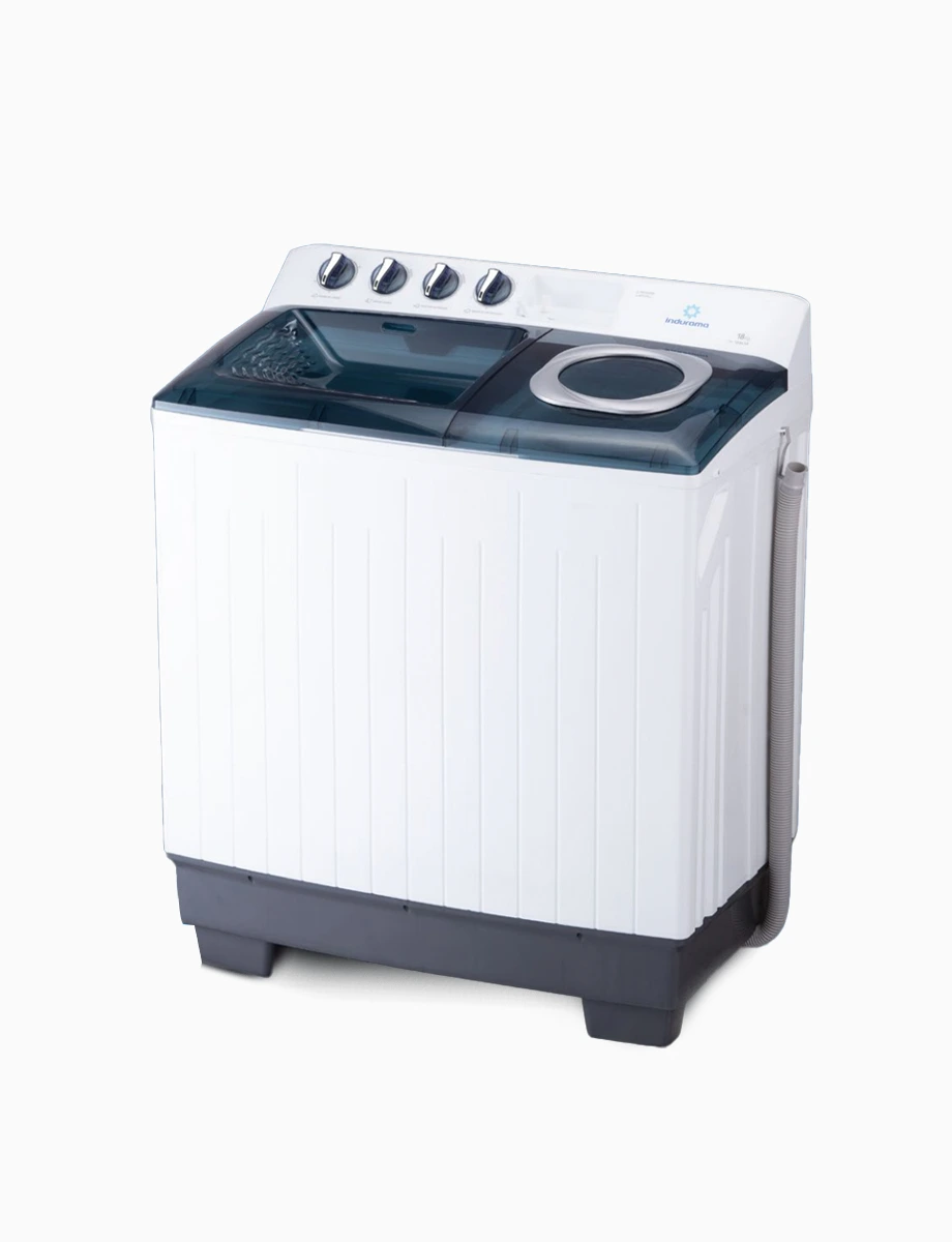 Lavadora Semi Automática 18Kg/9Kg Blanca | Indurama
