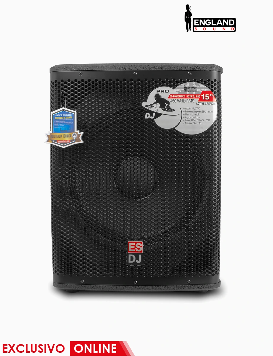 Subwoofer Amplificado 15" 450W | England Sound