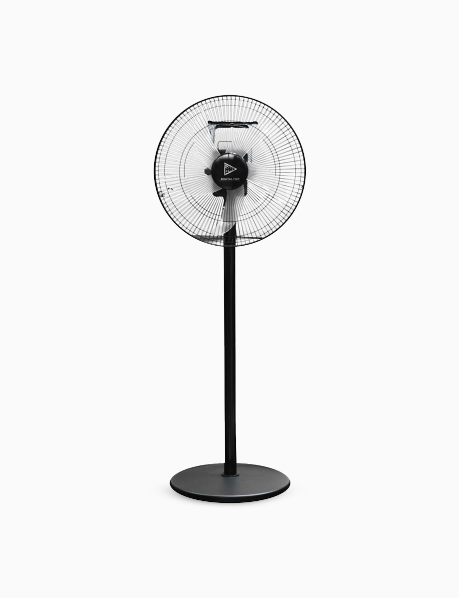 Ventilador Pedestal de 16" Negro | Digital Top