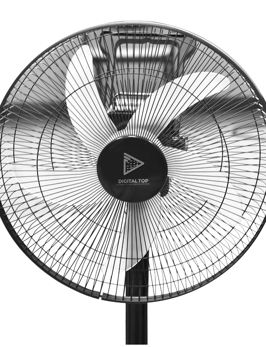 Ventilador Pedestal de 16" Negro | Digital Top