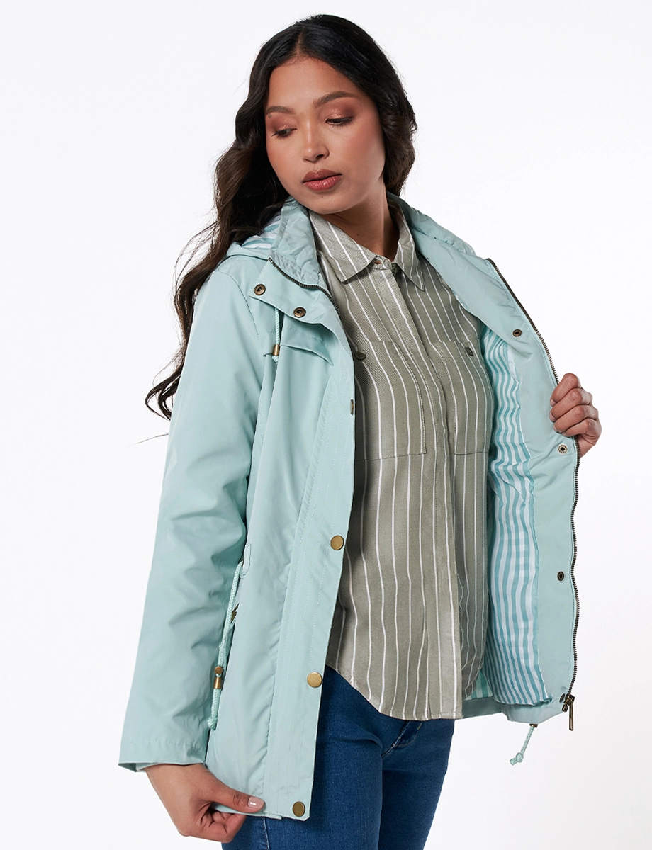 Chaqueta Larga Verde Menta