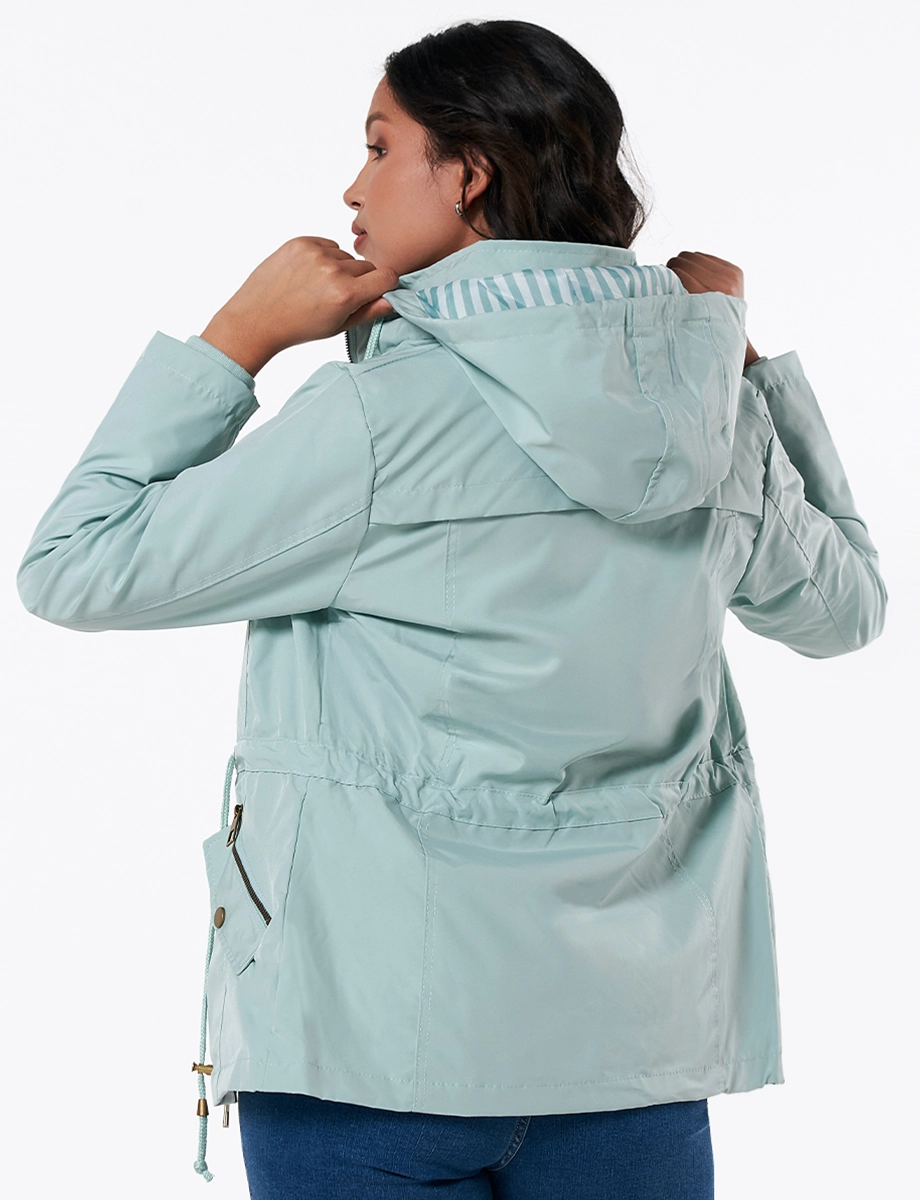 Chaqueta Larga Verde Menta