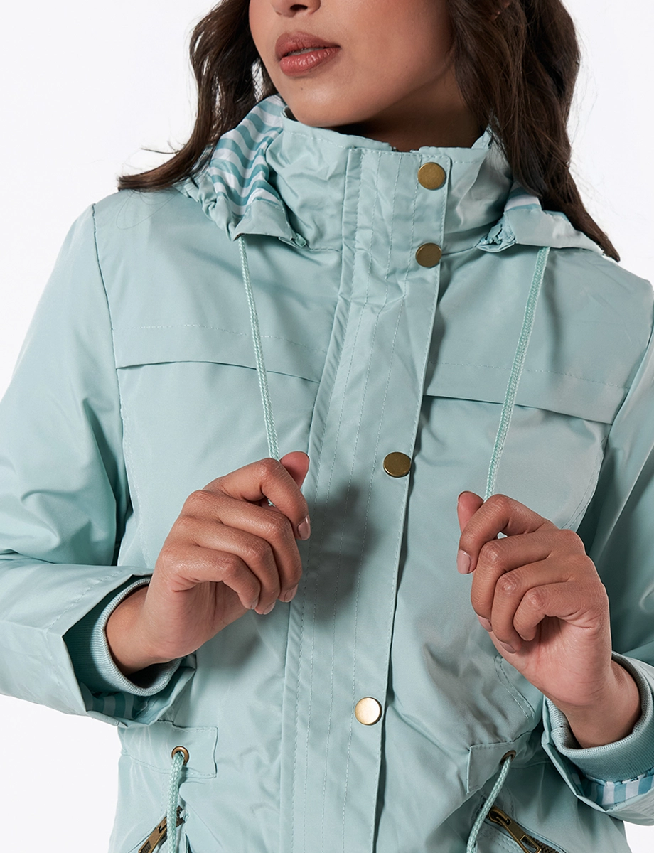 Chaqueta Larga Verde Menta