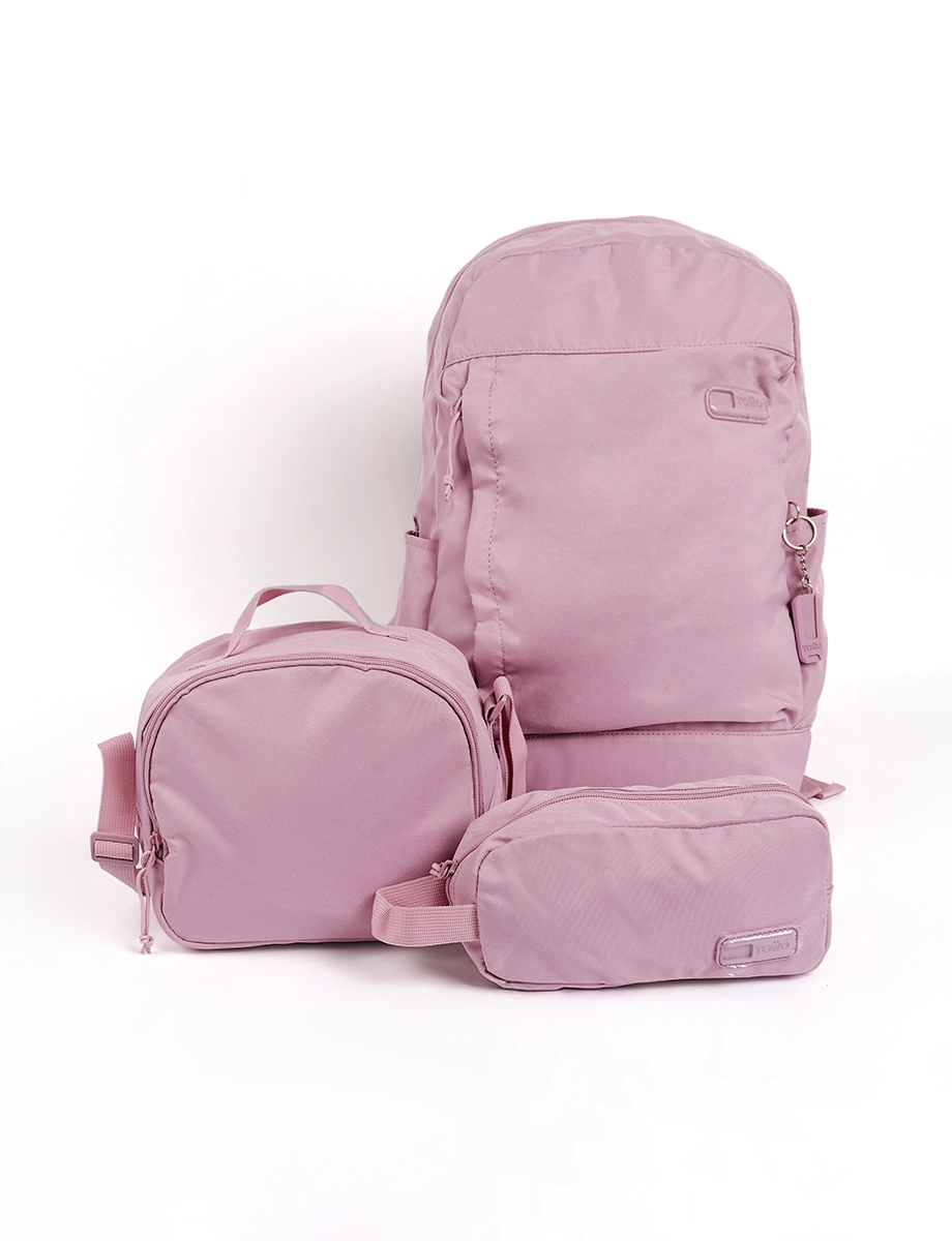 Set Mochila + Lonchera + Cartuchera Morada | Totto