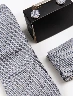 Set Corbatas + Gemelos + Pañuelo + Pisa Corbata Plateado Hombre – Elegancia completa para vestir