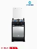 Cocina Ferrara Maxgrill Zafiro 4 Quemadores Negro | Indurama + Cilindro de Gas