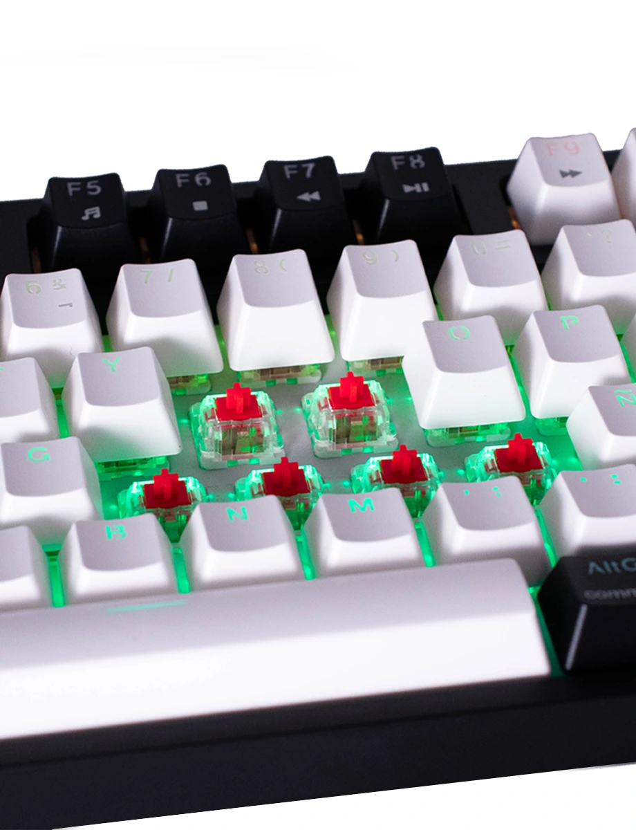 Teclado Mecánico Yokai EX80 Blanco/Negro | Tengu