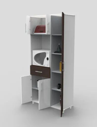 Mueble para Cocina Laos Wengue | Mueble Fácil