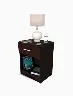 Velador 1 Cajón Wengue | Mueble Fácil