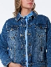 Chaqueta Jean Azul Medio Mujer – Denim clásico para looks urbanos
