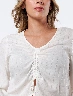 Blusa Encarrujado Crudo Mujer – Toque delicado con estilo femenino