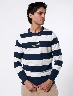 Buzo Rayas Azul Marino Hombre – Look moderno con detalle de rayas