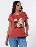 Camiseta Estampada Terracota