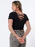 Camiseta Body Llana Negro Mujer – Ajuste cómodo moderno