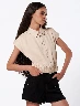 Blusa Llana Taupe Mujer – Estilo elegante y versátil