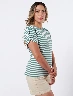 Camiseta a Rayas Verde Oliva Mujer – Toque natural con estilo urbano