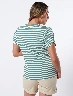 Camiseta a Rayas Verde Oliva Mujer – Toque natural con estilo urbano