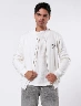 Chompa Fleece Blanco Hueso Hombre – Comodidad ideal para días frescos