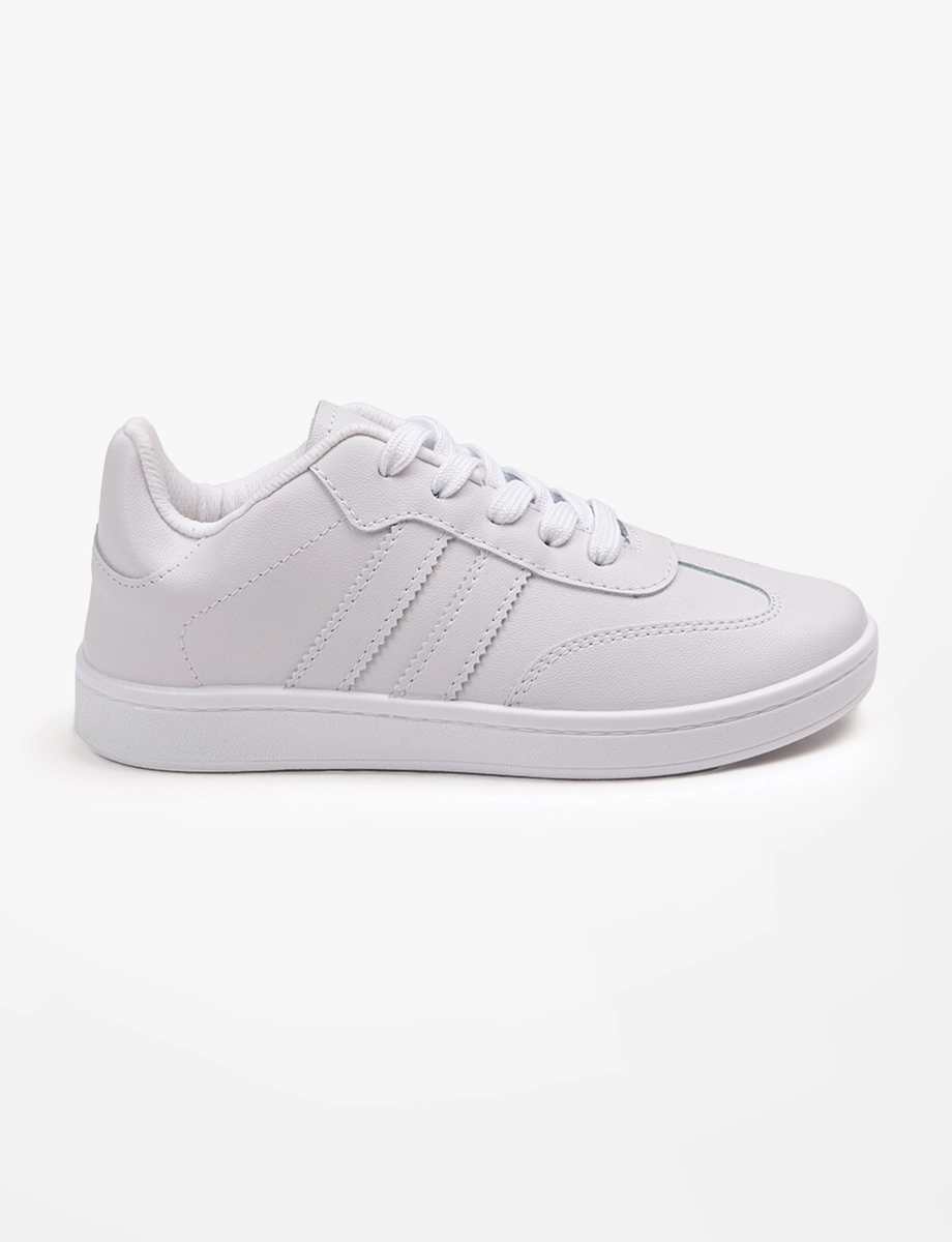 Sneakers con Cordones Blanco
